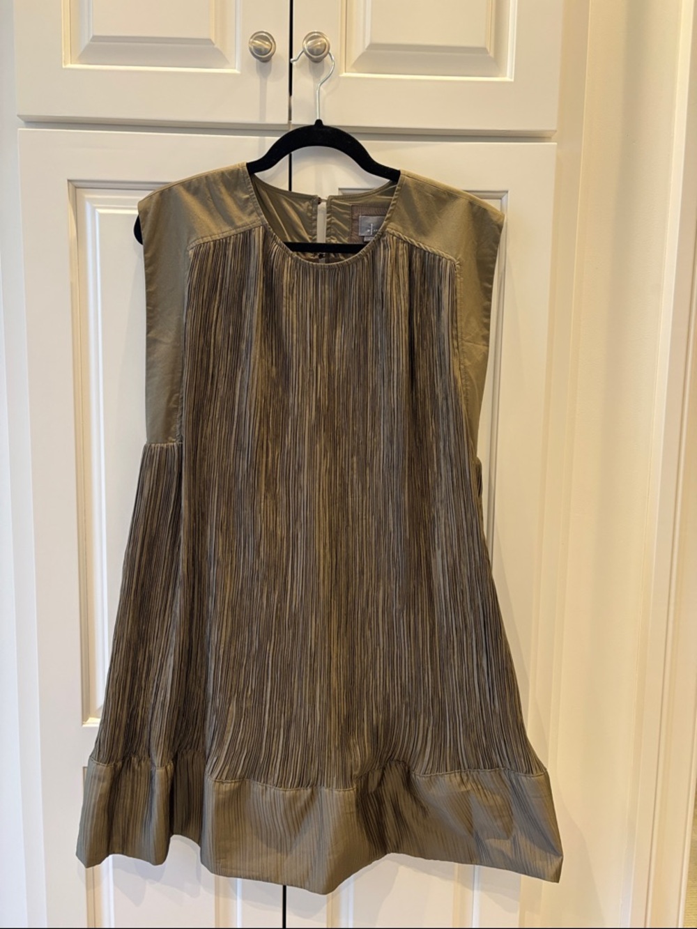 Anthropologie Olive Green Mini Dress